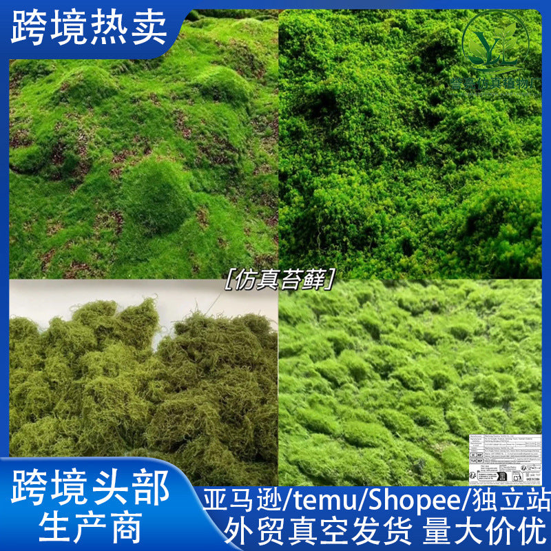 Artificial Moss Mat for Micro Landscape & DIY Decor, 100x100cm