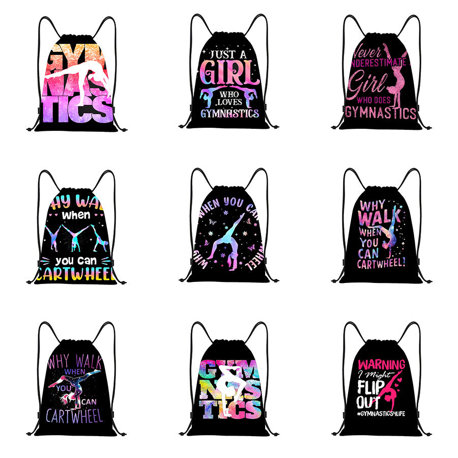 420D Oxford Cloth Drawstring Bag Dance Item Storage Multi-functional Sports Backpack