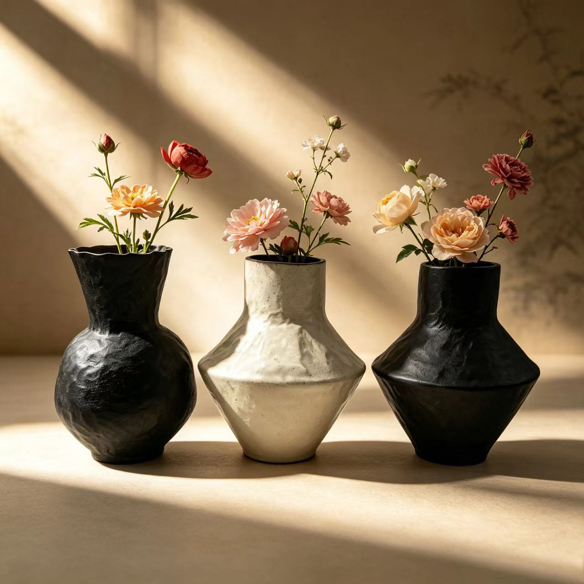 Jingdezhen Wabi-Sabi Ceramic Vase for Home Decor