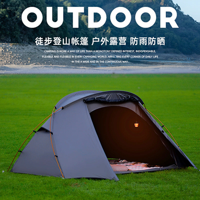 Lightweight Waterproof Hiking Tent for 1-2 Person Outdoor Camping and Mountaineering