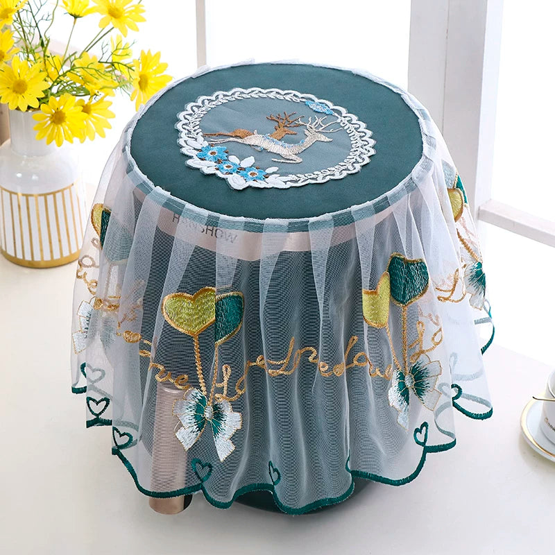 Air Fryer Dust Cover Lace Fabric Kitchen Appliance Protector