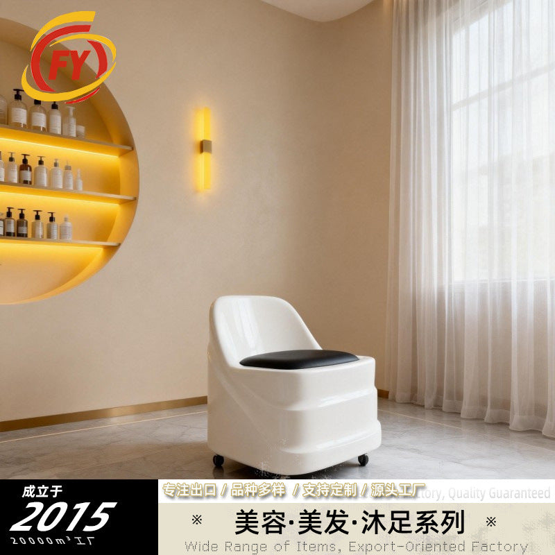 Professional Hydraulic Salon Master Chair with Fiberglass Base for Beauty and Hairdressing