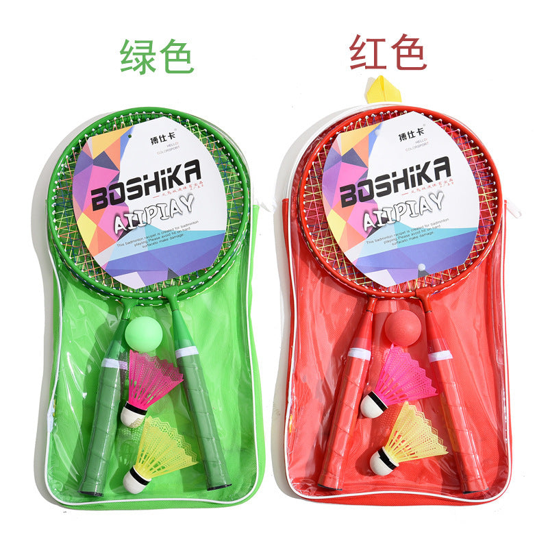 Bosika Kids Badminton Racket Set Cartoon Outdoor Entertainment Sports Toy for Parent-Child Play