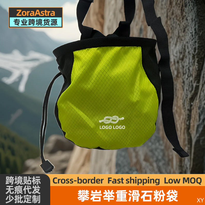 Rock Climbing Chalk Bag with Adjustable Waist Belt for Weightlifting and Bouldering