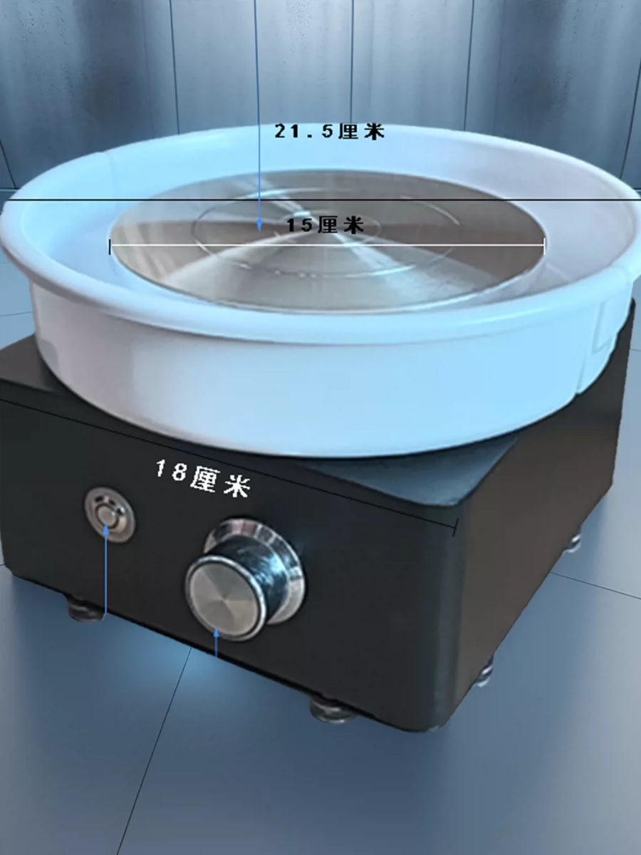 Mini Pottery Wheel Machine for Kids and Adults, Desktop Ceramic Clay Art Craft Tool for Teaching and Hobby