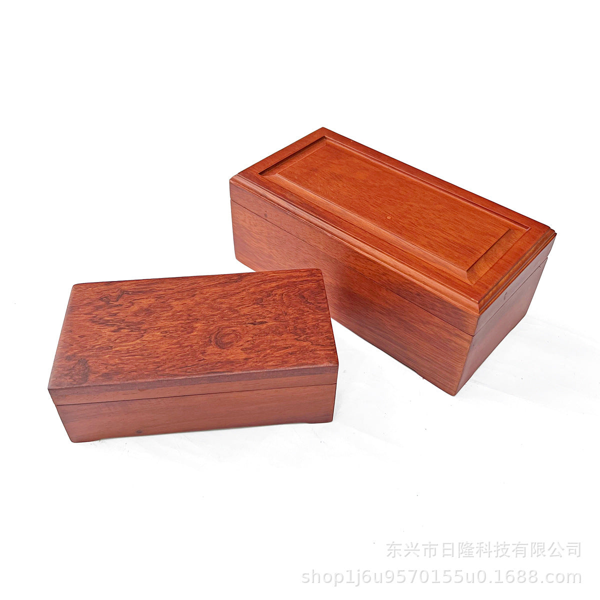 Rosewood Jewelry Box with Lid for Desktop Storage and Gifting