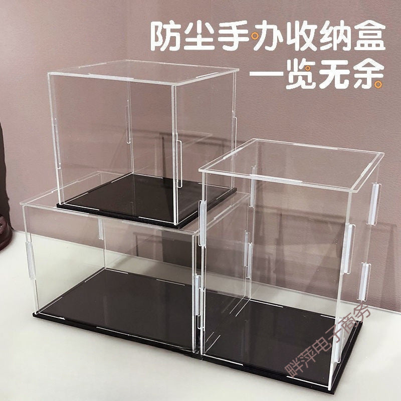 Acrylic Clear Display Case for Building Blocks, Toy Figures, and Racing Models - Dustproof Multi-layer Storage Box
