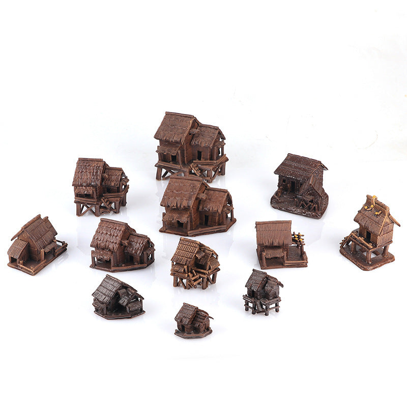Aquarium Fish Tank Landscape Ornament Miniature House Decor