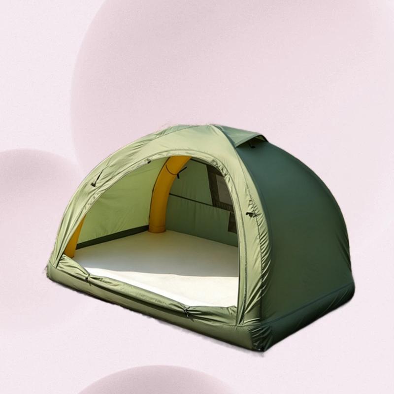 Portable Inflatable Double-Layer Waterproof Camping Tent for 2-3 People