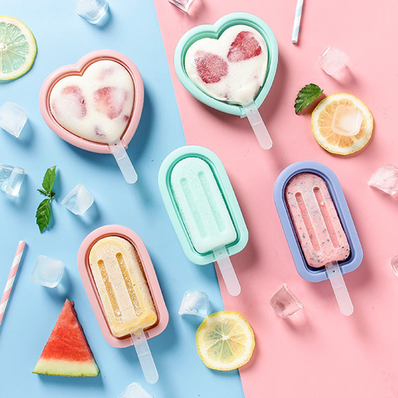 DIY Ice Cream Mold Food Grade Silicone Home Children's Popsicle Ice Cube Ice Cream Mold