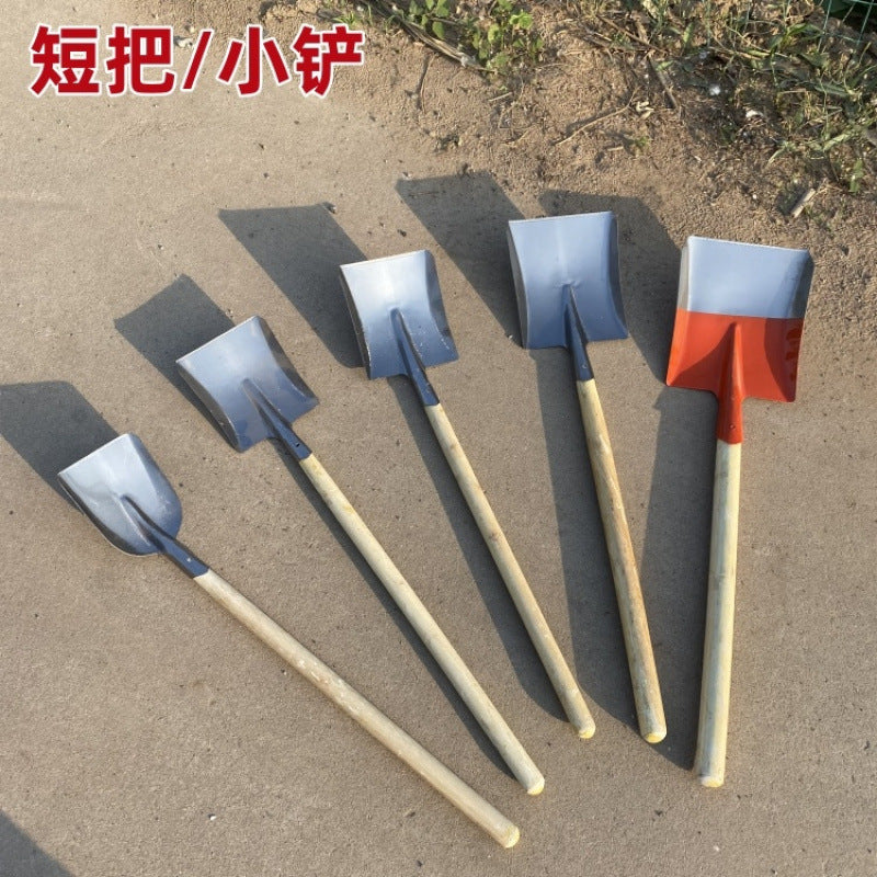 Mini Steel Shovel with Handle for Garden, Coal, and Waste Cleanup