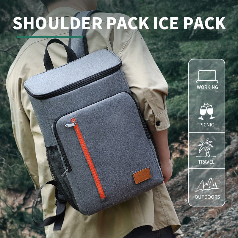 Oxford Cloth Insulated Backpack for Picnics and Food Delivery, Cooler Bag for Wine and Meals