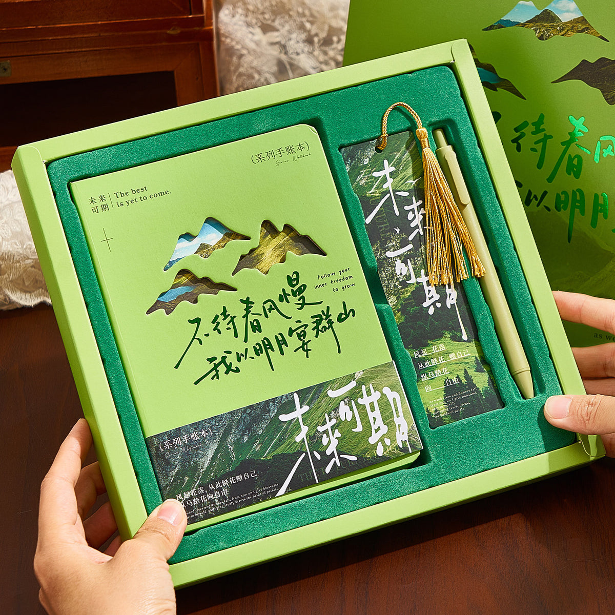 Scenic Series Notebook Gift Set with Postcards, Journal for Students, Birthday Gift