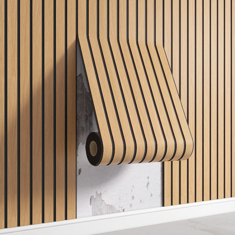 Self-Adhesive Wood Grain Wall Panels for TV Background and Living Room Decor