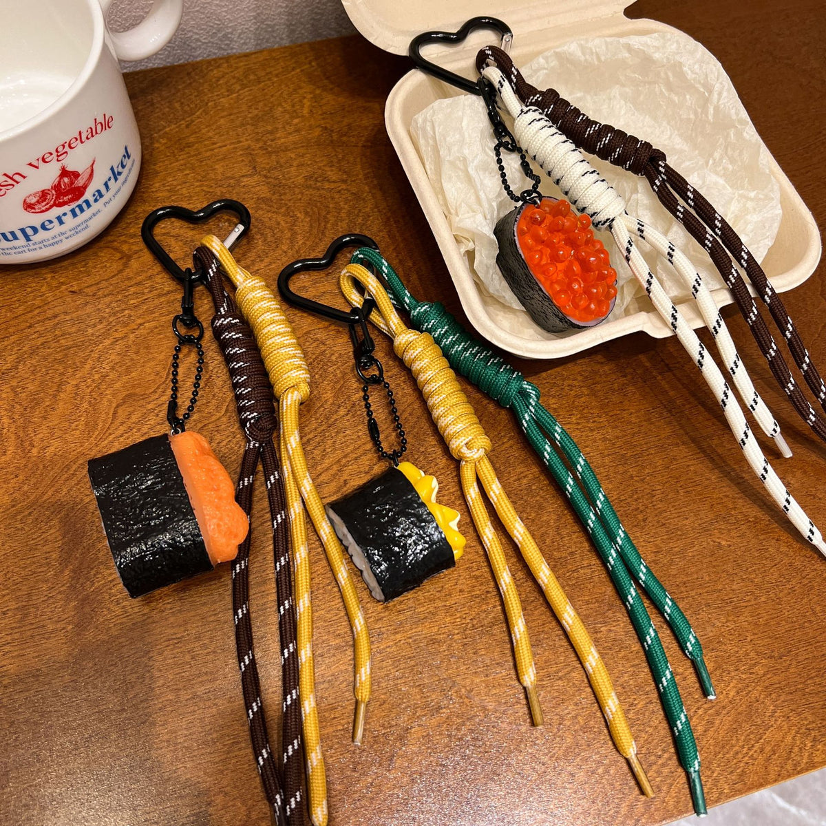 Realistic Sushi Food Keychain Bag Charm