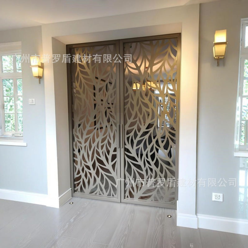 Galvanized Steel Privacy Screen Fence for Villa Courtyard Balcony