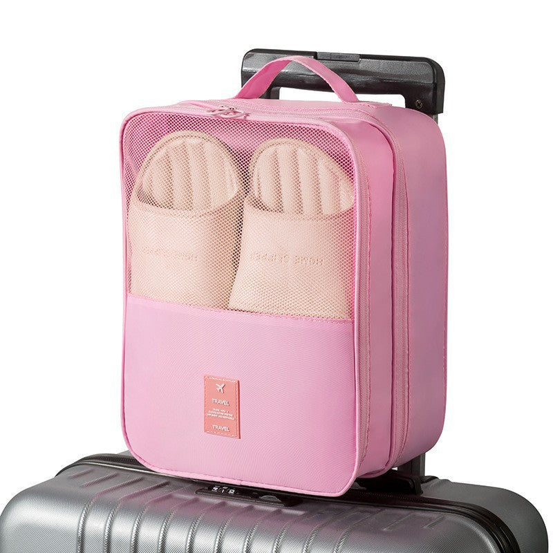 Waterproof Oxford Cloth Travel Shoe Bag with Large Capacity