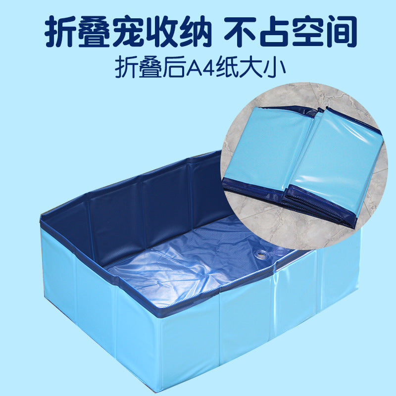 Foldable Pet Bath Tub Pool for Small to Medium Dogs and Cats