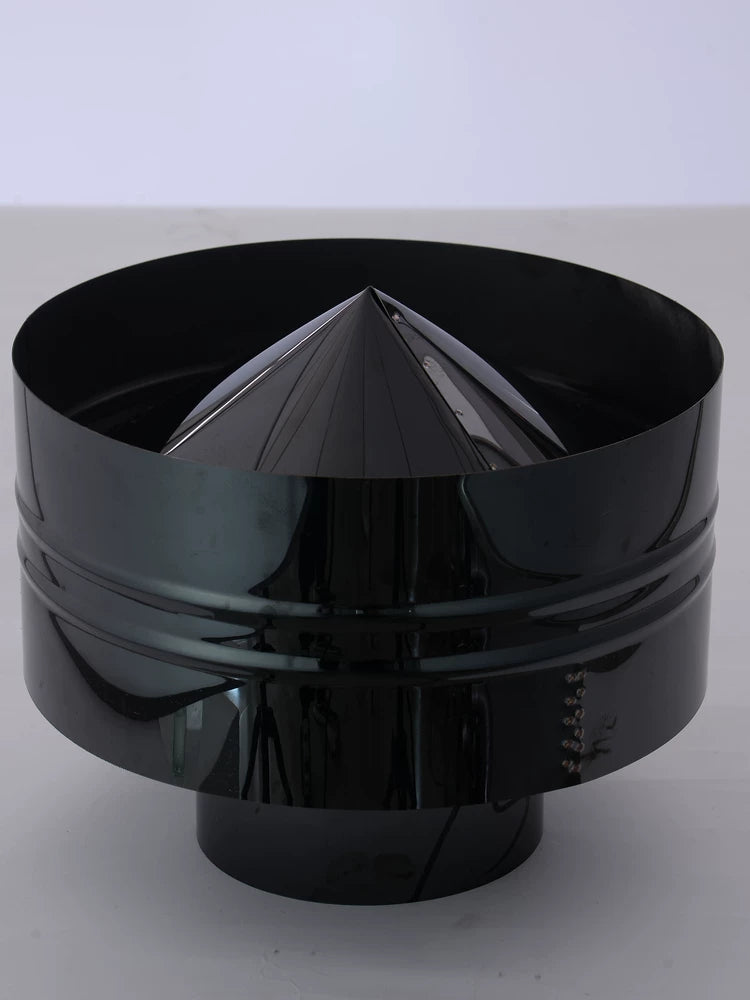 Thickened Black Titanium Stainless Steel Chimney Flue Pipe for Rural Heating Stoves