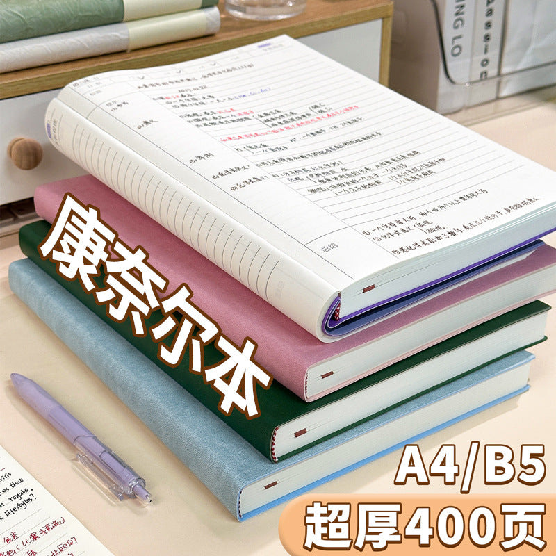 Cornell Notebook A4/B5 for Study and Exam Prep, 200 Sheets