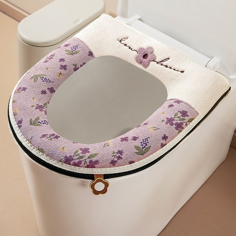 Waterproof Toilet Seat Cushion, Winter Warm Thickened Toilet Seat Cover Pad