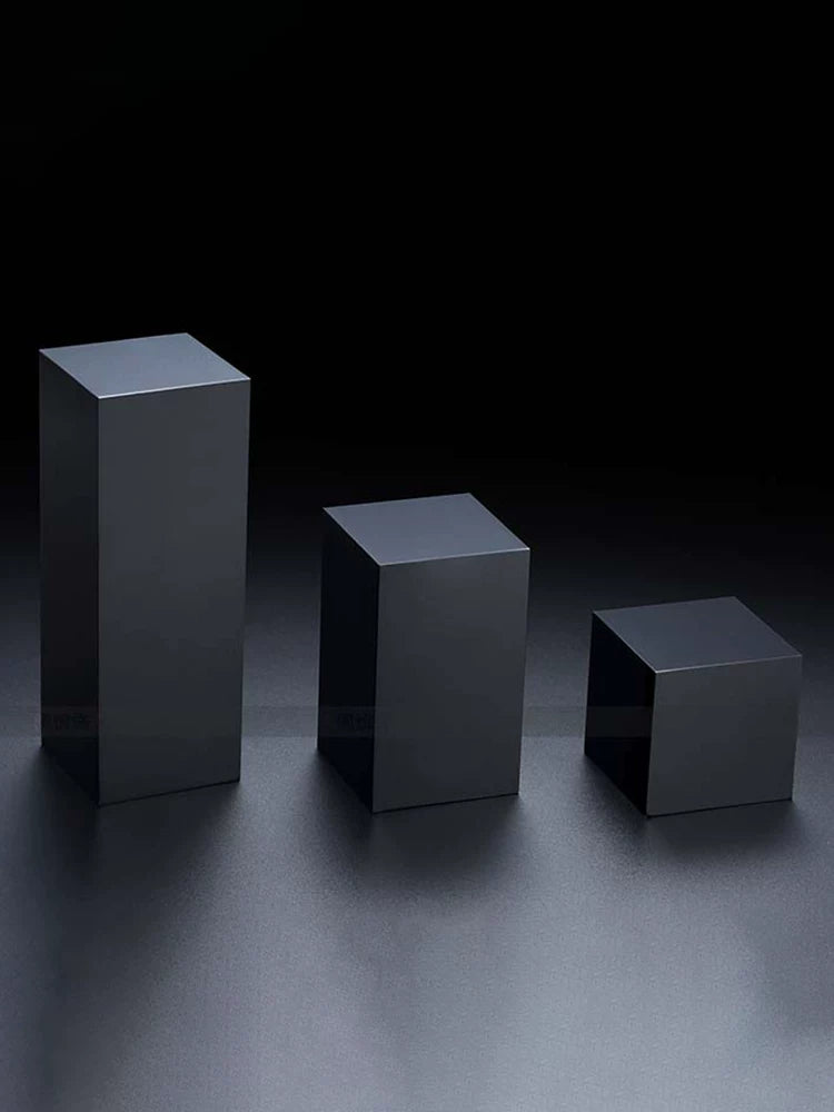 Acrylic Jewelry Display Blocks for Photography and Showcase, Reflective Base for Rings, Necklaces, Earrings