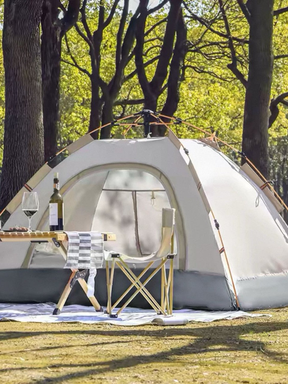 Automatic Pop-Up Camping Tent, Portable Waterproof Sun Protection for Outdoor Picnic & Hiking