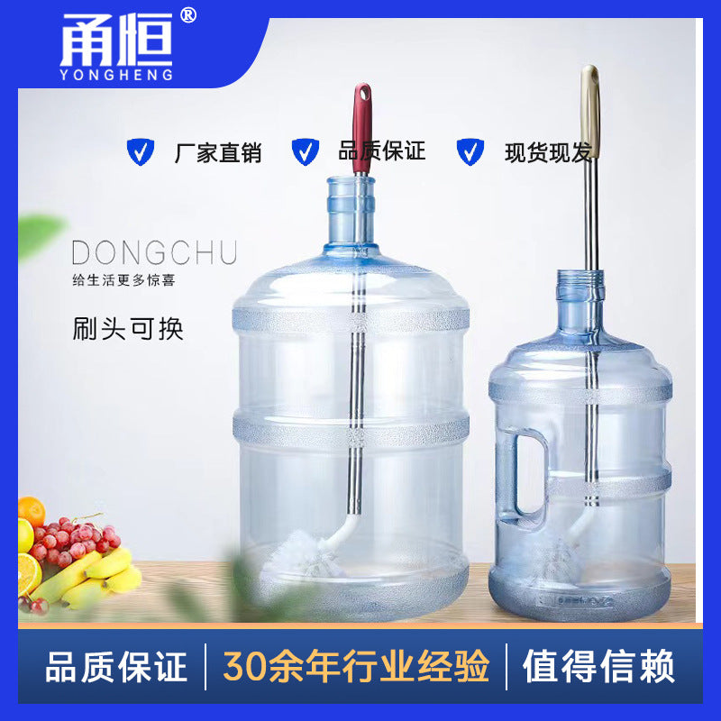 Long Handle Water Bottle Cleaning Brush for Water Dispensers and Mineral Water Buckets