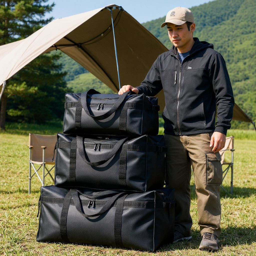 Large Capacity Outdoor Gear Storage Bag Waterproof Camping Picnic Equipment Duffel