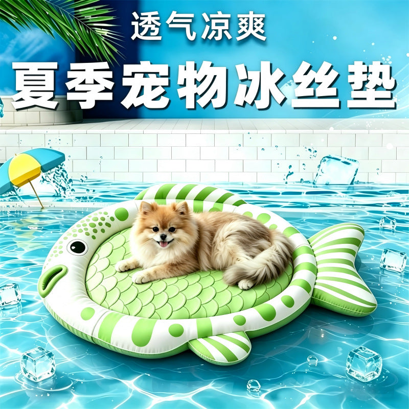 Pet Cooling Mat Clownfish Design for Dogs and Cats, All Seasons