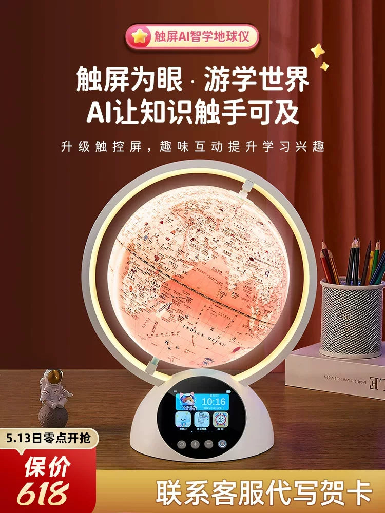 Smart AI Globe Toy for Girls, Educational Birthday Gift for 6-12 Year Olds, Practical Learning Tool