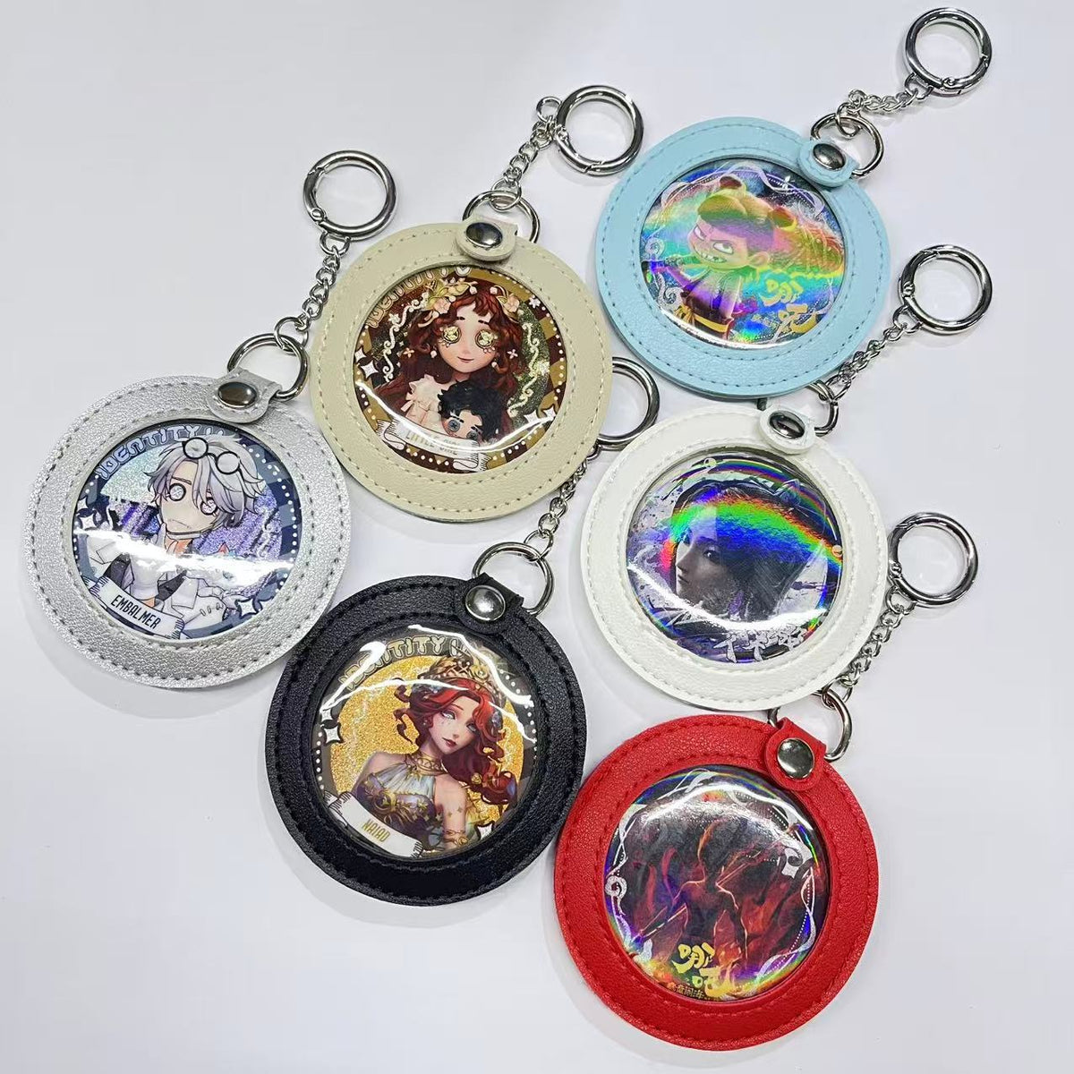 Anime Badge Display and Storage Bag, Double-Sided PU Round Organizer for 58mm, 65mm, 75mm, 80mm Badges