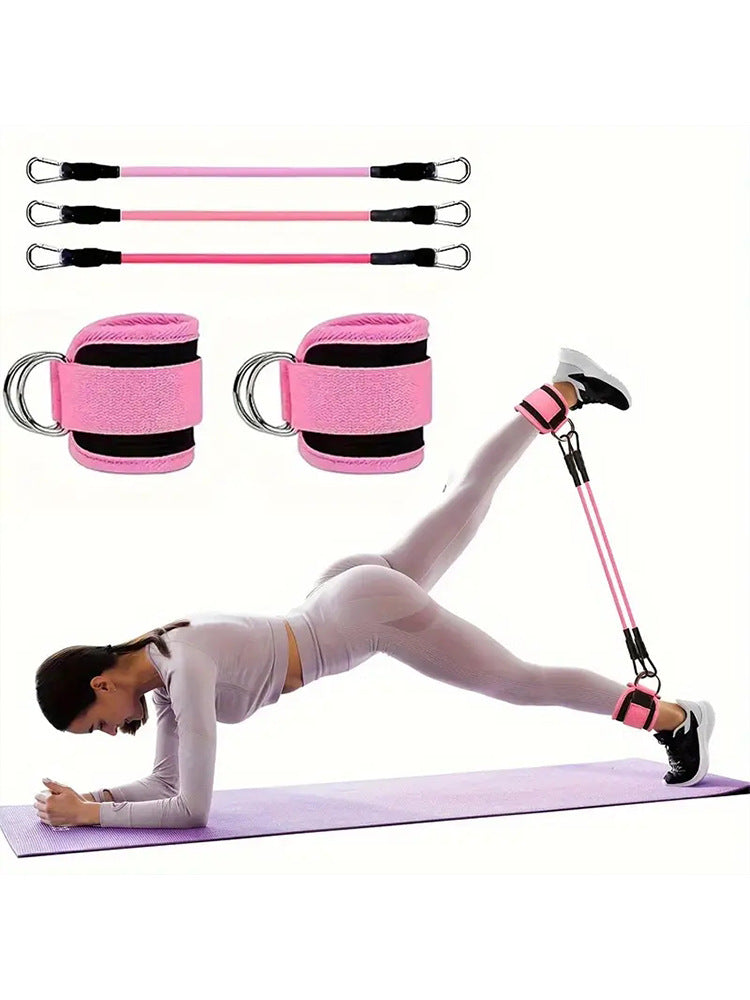 Ankle Straps for Cable Machine Workouts, Glute and Leg Training Cuffs with Resistance Bands