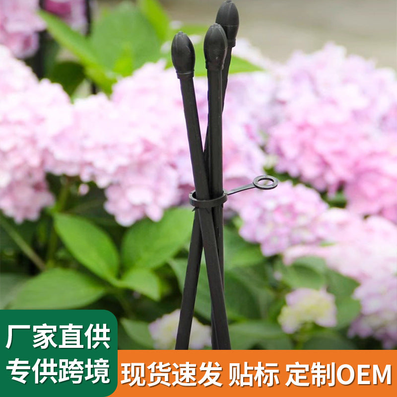 Adjustable Triangular Plant Support Trellis for Climbing Plants and Potted Flowers