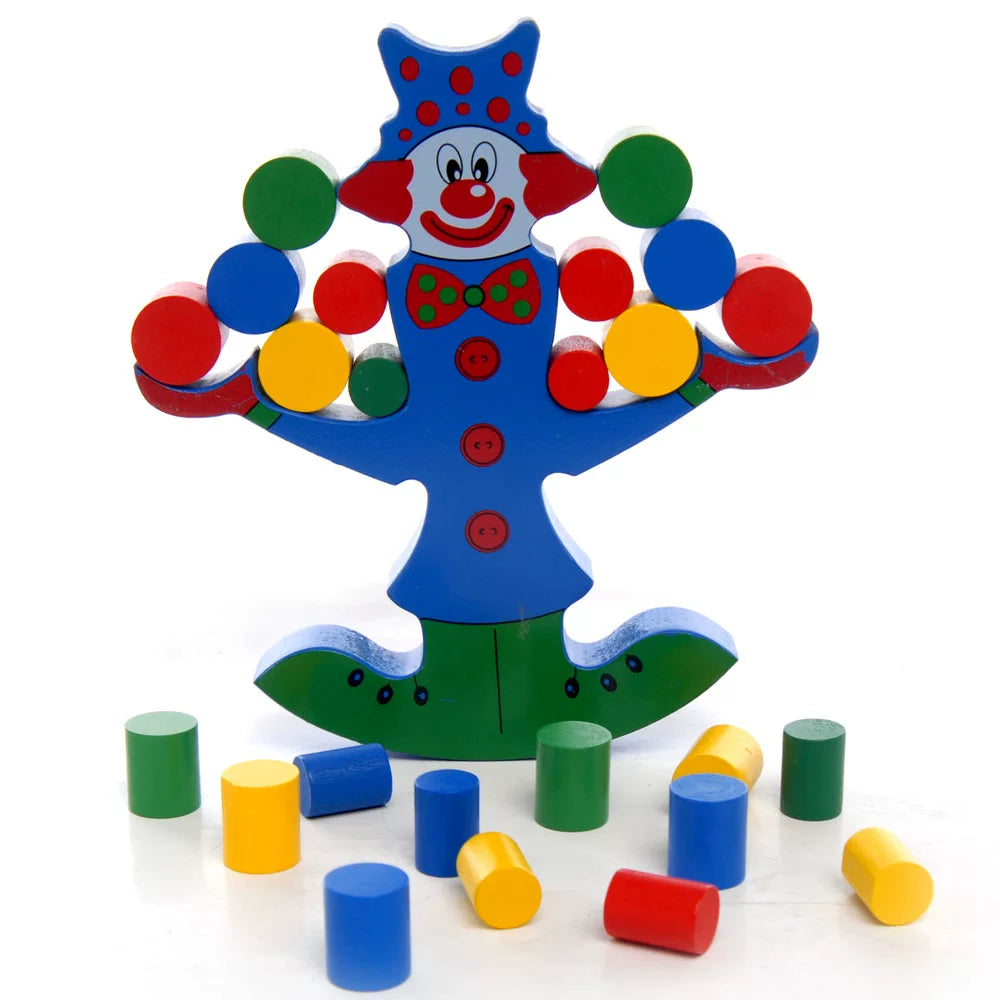 Wooden Clown Balancing Tree Early Education Toy for Kids
