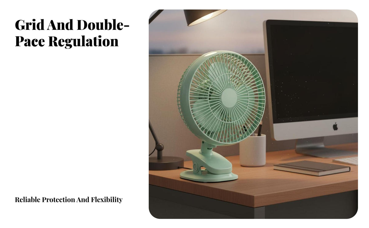 Stable Base Small Oscillating Fan Adjustable Tilt Head Oscillating Personal Fan Easy to Clean Portable Fan Circulator Multi-Speed Control for Office Workers, Students, Bedside, Bedroom, Dorm Room