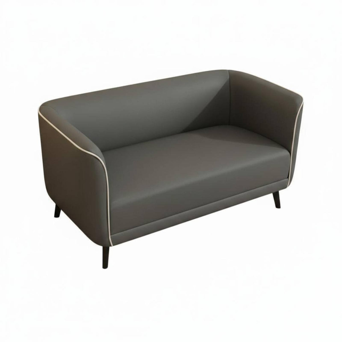 Minimalist Design Loveseat Soft Cushions Upholstered 2-Seater Sofa Sturdy Frame Living Room Seating High-Density Foam Cushion for Homeowners, Apartment Dwellers, Telecommuting Workers, Reception Area, Bedroom, Retail Retailer, Office