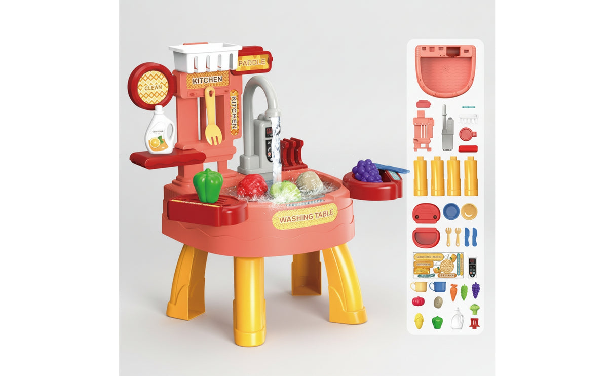 Electric Play Sink with Running Water | Interactive, Toy Sink with Running Water, for Playroom