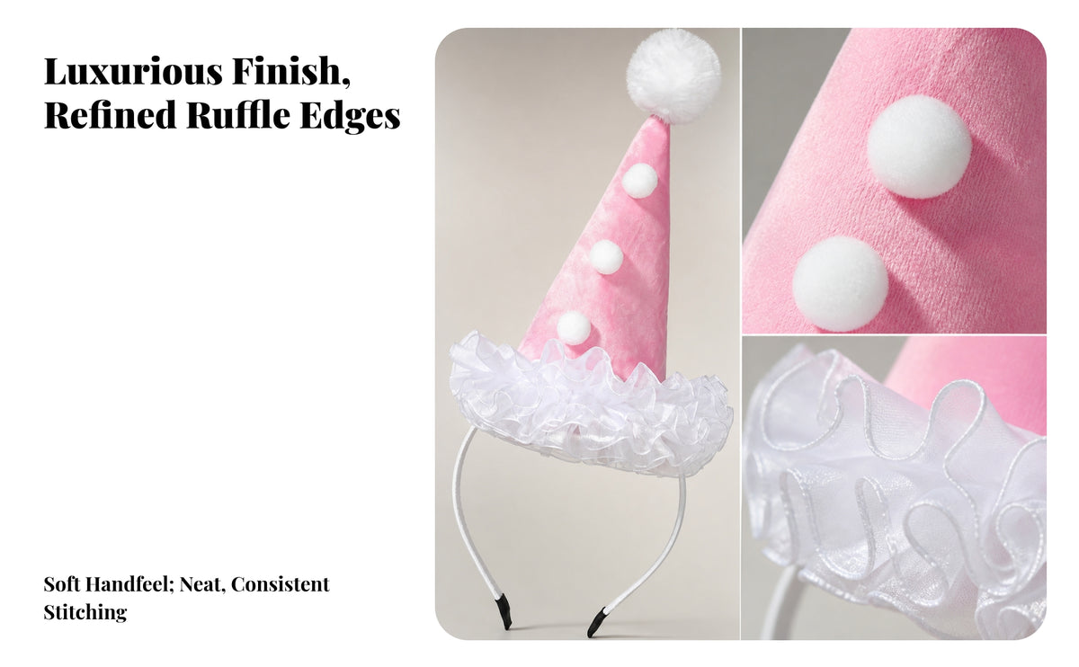 Playful Clown Hat Headband | Lightweight Costume Accessory, Novelty, Clown Headband