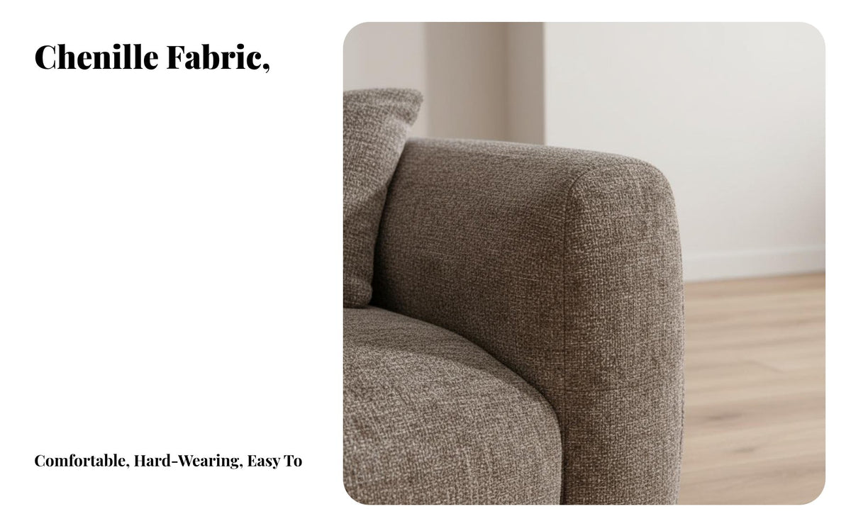 Curved Sectional French Retro design Sofa Soft Fabric Couch for Apartment Dwellers, Design aficionados, Lounge Area, Hotel Lobby, Home leisure