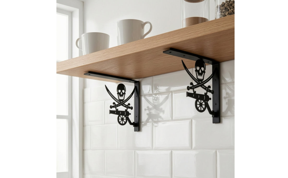 Decorative Shelf Bracket Black Coated L Bracket Versatile Angle Brackets Easy to Install for DIYers, Living Room, Kitchen