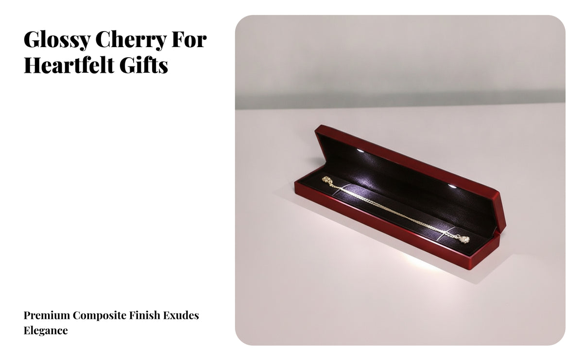 Velvet Bracelet Box With | Elegant Gold-Tone Trim, Bracelet Gift Box with, for Wedding Proposals