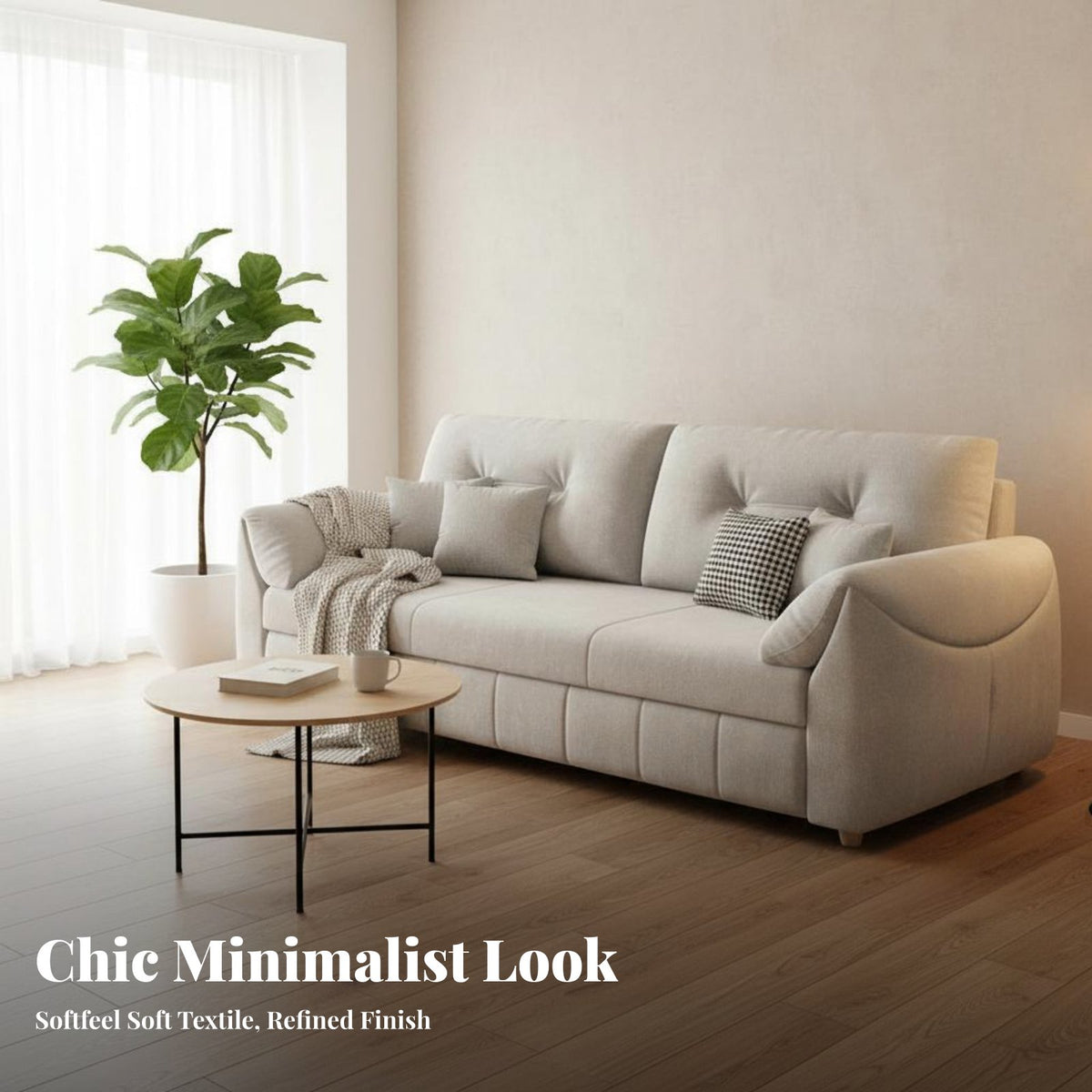 Pull-Extendable Sofa Bed versatileUse Pull-Extendable Loveseat Bed Space-Saving Transformable Couch for Apartment Dwellers, Homeowners