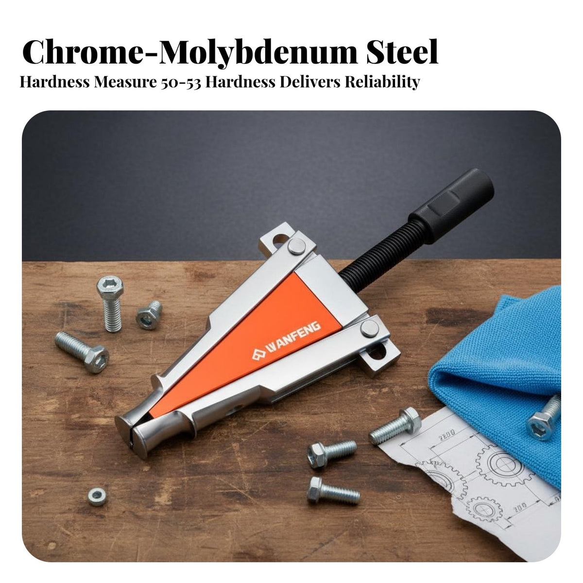 Secure Grip Motorcycle Steering Bearing Puller Long-Lasting Steel Construction Motorcycle Headstock Bearing Remover Narrow Clearance Reach Easy to Use for Repair Shop Technicians, DIY Enthusiasts, Workshop, Garage