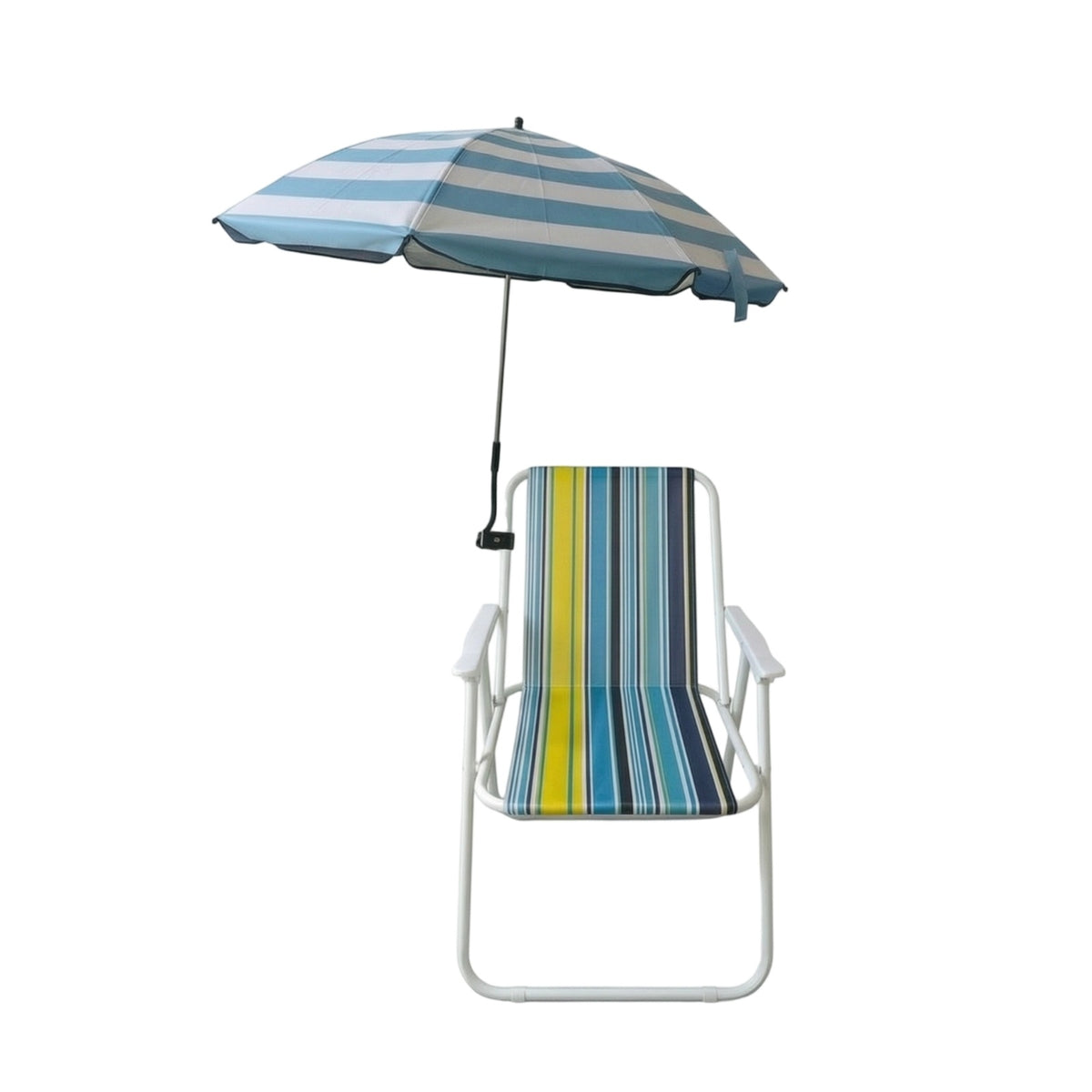 Beach Chair with Parasol Foldable Folding Chair with Umbrella Easy to Set up for Camping