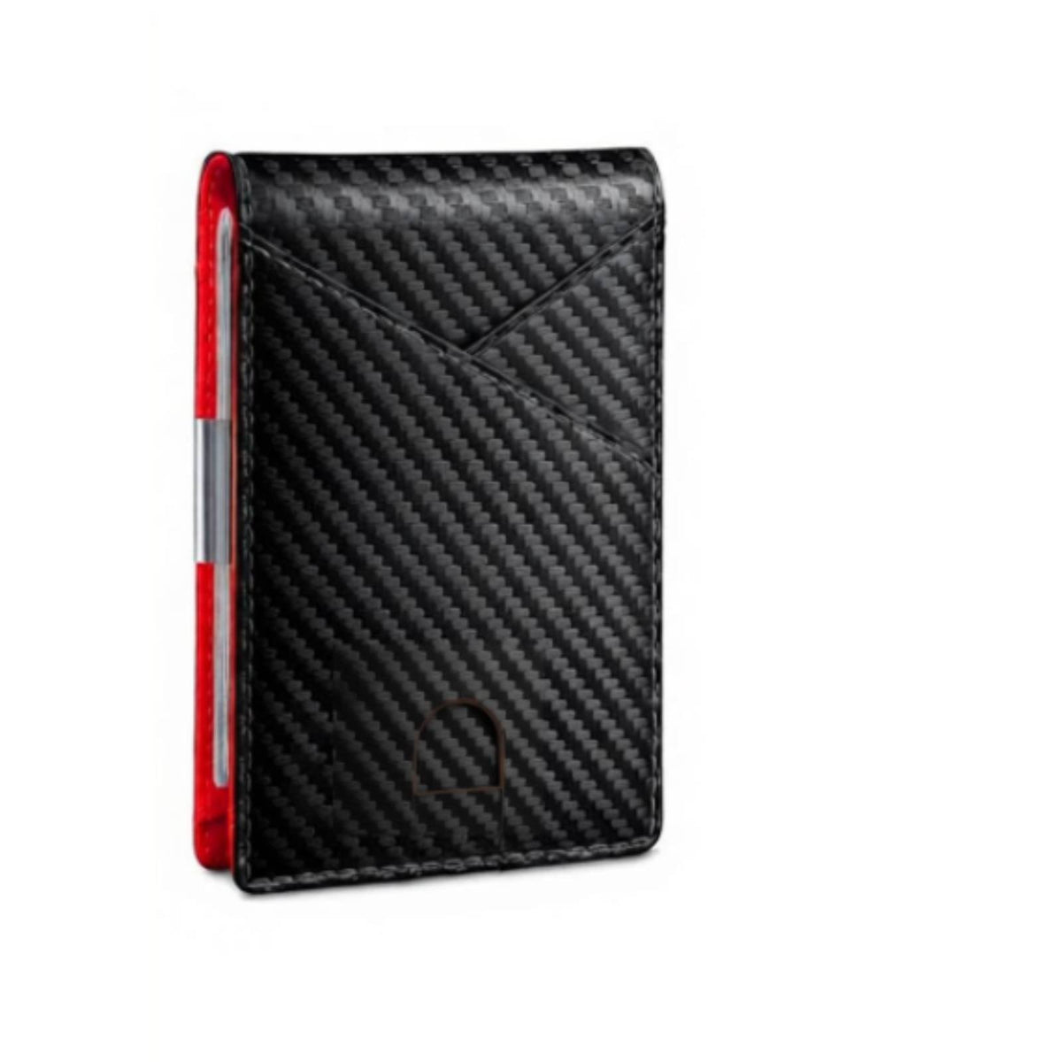 Electronic Security Blocking Carbon Fiber Bifold Wallet Long-Lasting Slim Bifold Wallet Lightweight Front Pocket Card Holder