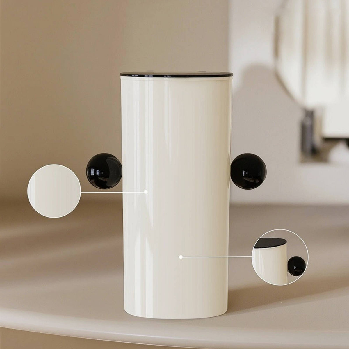 Makeup Brush Holder with Lid Dustproof Makeup Organizer with Compartments Easy to Clean Beauty Tool Storage Box for Dressing Table