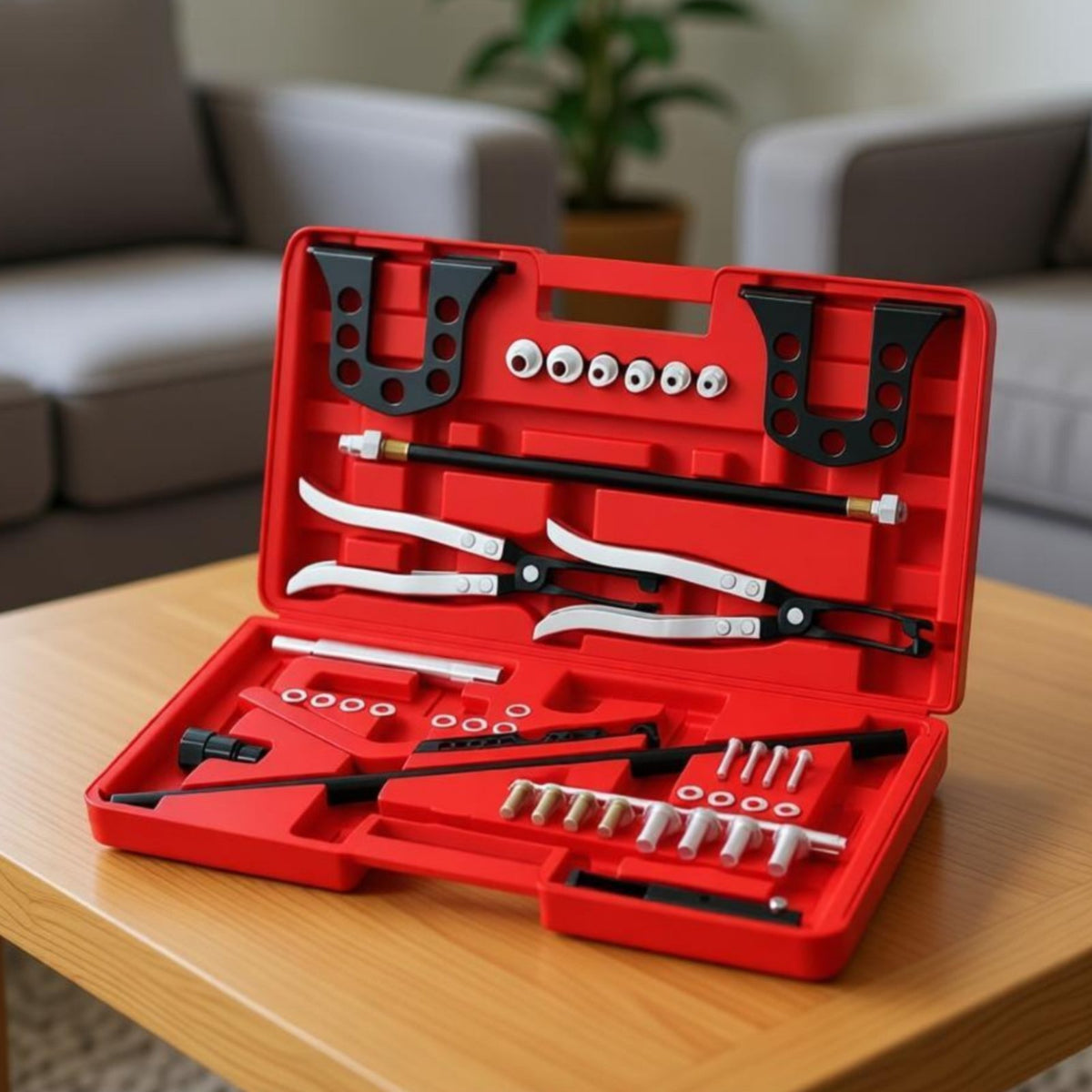 48 Pieces Valve Seal Replacement Tool Set Portable Storage Case Valve Stems Seal Remover Installer Kit Hardened Steel Overhead Valves OHC Engine