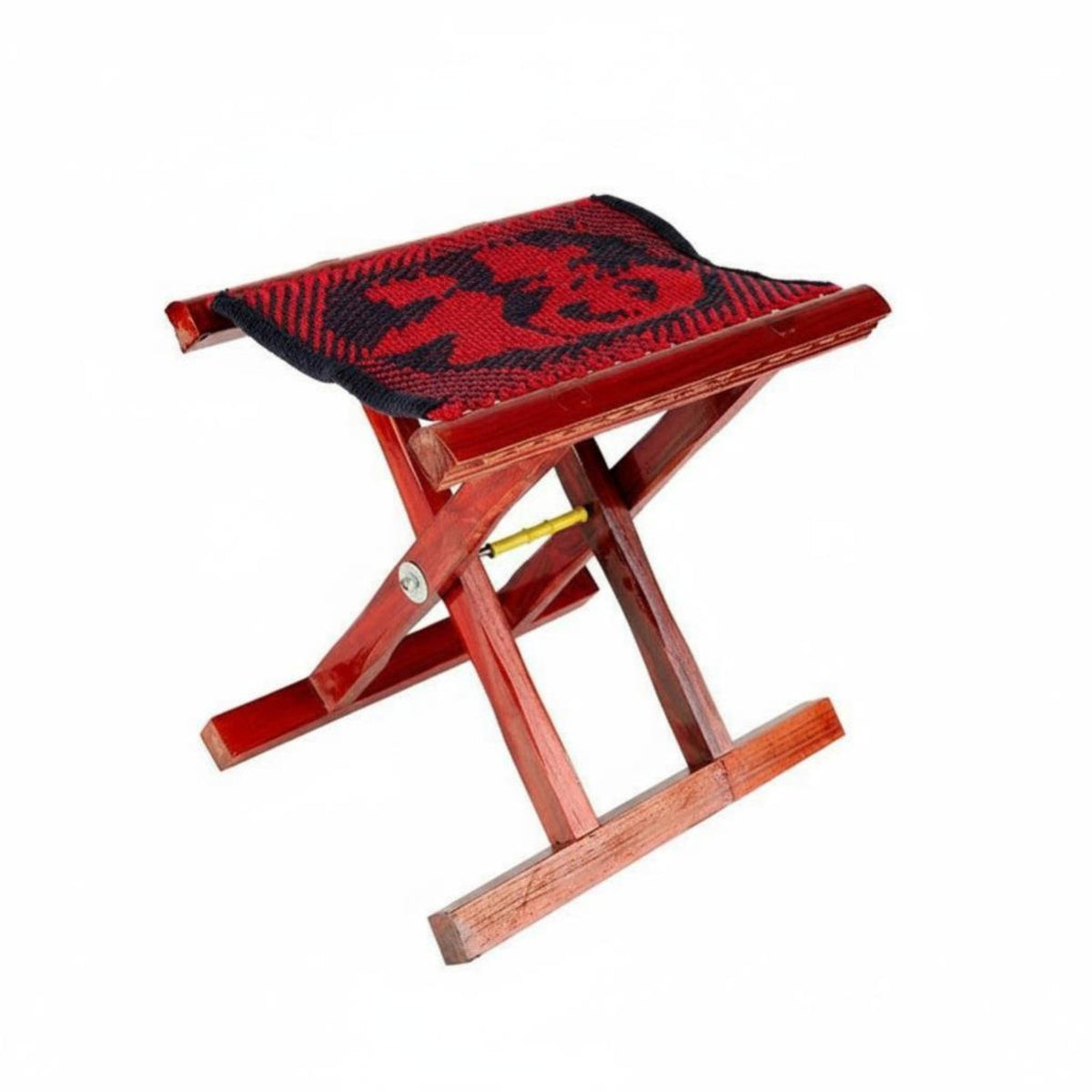 durable Wood Wooden Cross-Legged Stool Foldable journey Chair space-saving Portable Seating Lightweight for Children, journeyers, Fishing, Camping, Hiking, Backyard