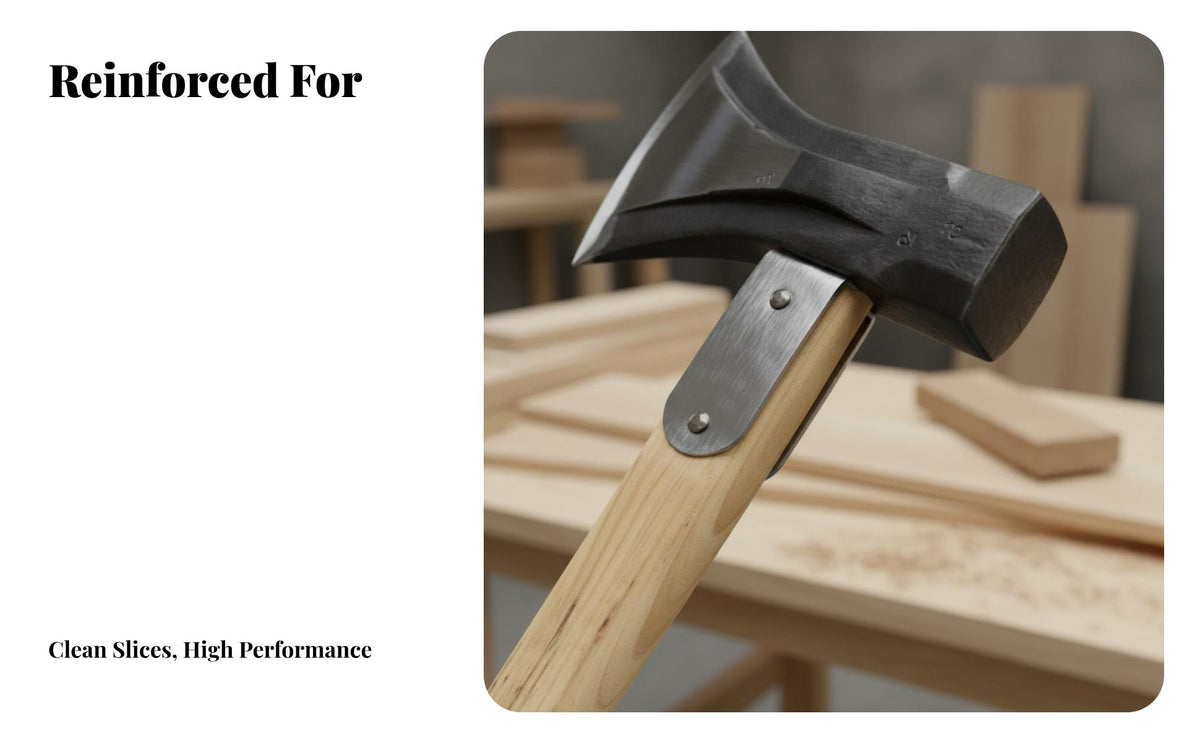 Double-Function-Use Design Octagonal Head Splitting Axe Heavy Duty Axe Hammer Ened Blade Wood Chopping Maul Anti-Corrosive for Homeowners, Construction Workers, Woodland, Bonfire Setup, Camping, Campsite
